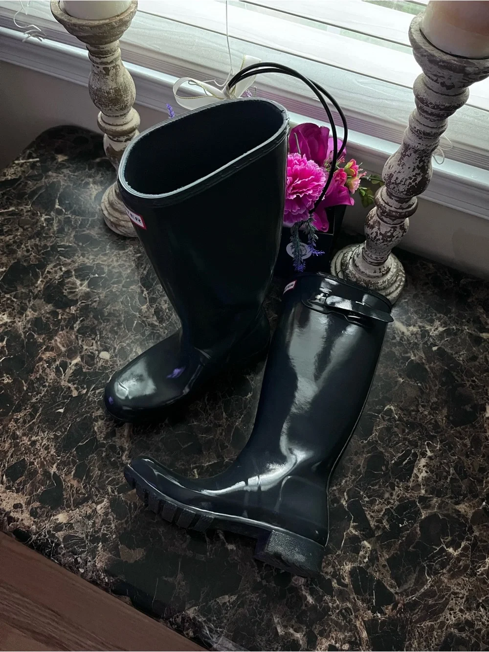 Hunter Original  Tall Waterproof Fall/Winter Rain Boots Size 38 EU/7 Women
